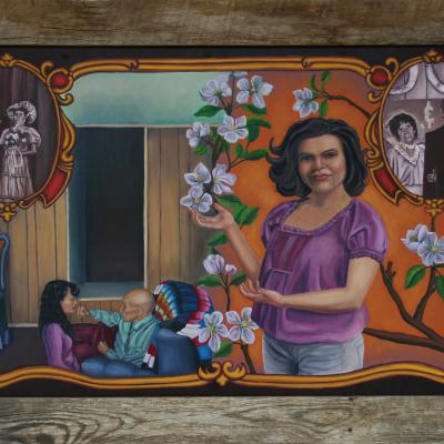 Bendición, 2009 Oil on Wood