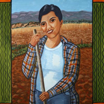 Jenny, 2008 Gouache on masonite