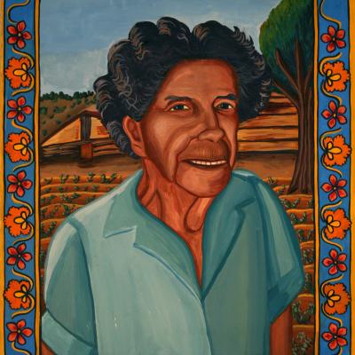 Jardínera, 2008 Gouache on masonite