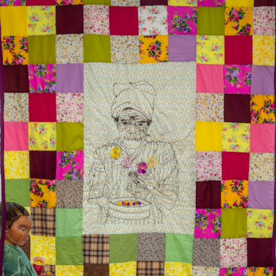 Remedio (side 2) 2023, mixed media quilt